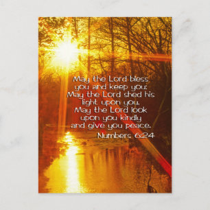 NUMBERS 6:24 BIBELVERS - MAY THE LORD BLESS YOU VYKORT