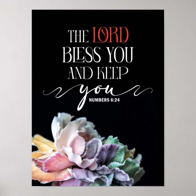 Numbers 6:24 Lord bless you Poster (Framsidan)