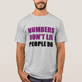Numbers ljuger inte t-shirt
