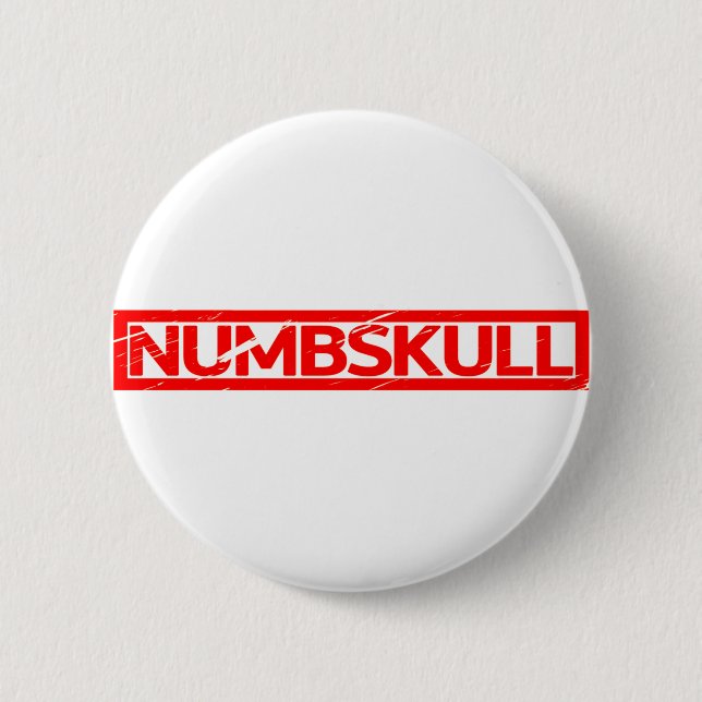Numbskalle Frimärke Knapp (Framsida)