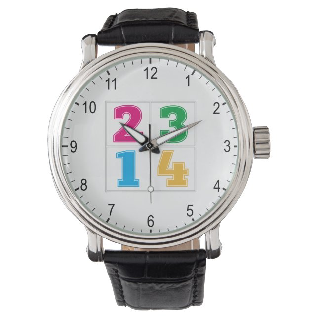 Numeriska serie 1234 armbandsur (Framsida)