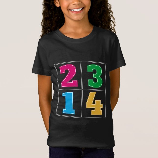 Numeriska serie 1234 t shirt (Framsida)