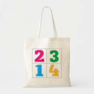Numeriska serie 1234 tygkasse