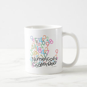 Numeriskt utmanad matfobi funny kaffemugg