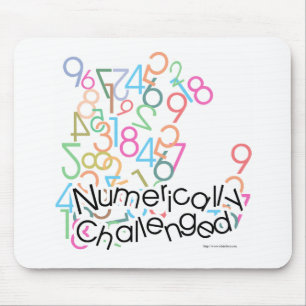 Numeriskt utmanad Math Humor Funny Musmatta