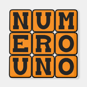 Numero Uno, Number One på spanska Magnet