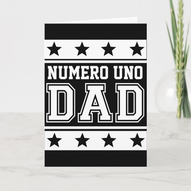 Numero Uno-pappa Kort (Framsida)
