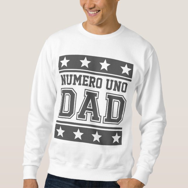 Numero Uno Pappa Sweatshirt (Framsida)