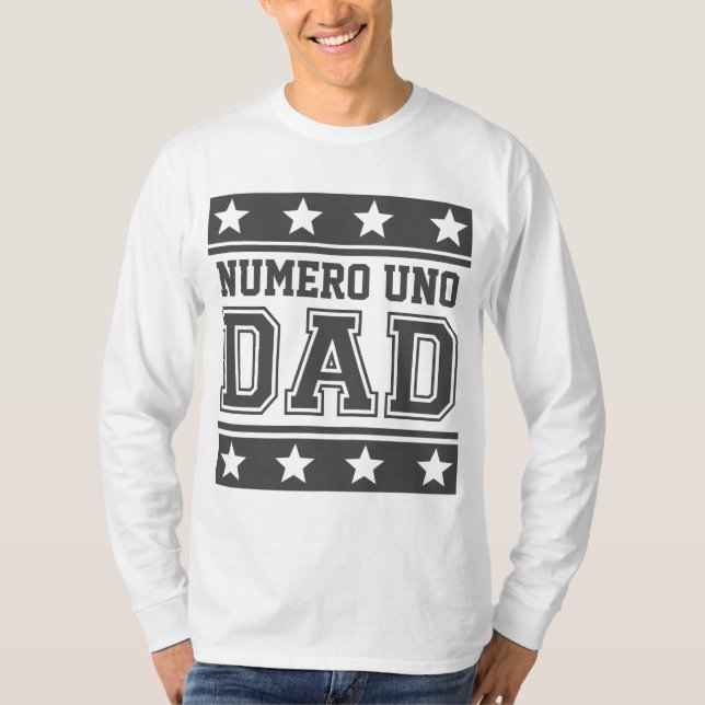 Numero Uno-pappa Tee Shirt (Framsida)