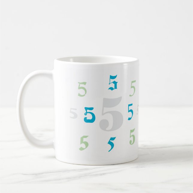 Numerologi 5 Mugg (Vänster)