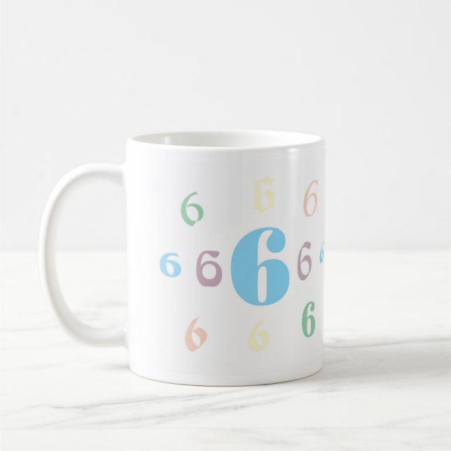 Numerologi 6 Mugg (Vänster)
