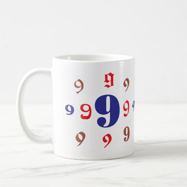 Numerologi 9 Mugg (Vänster)