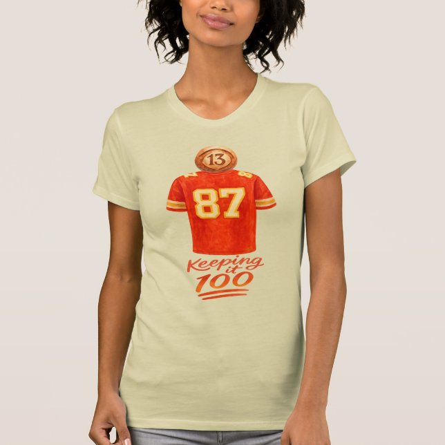 Numerology It Adds Up: Keeping It 100 T Shirt (Framsida)