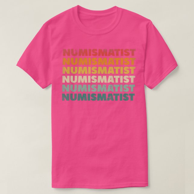 Numismatiker Myntsamling Numismatist T Shirt (Design framsida)