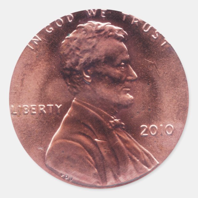 Numismatisk gåva runt klistermärke (Framsida)