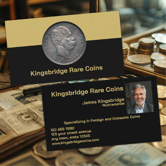 Numismatist Coin Shop Visitkort