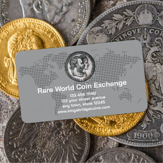 Numismatist Coin Shop Visitkort