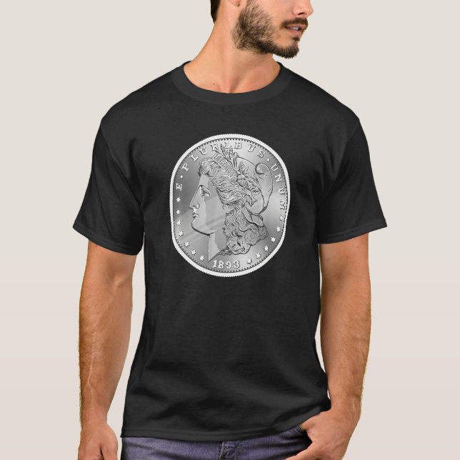 Numismatist Morgan Silver Dollar Coin Collector 2 T Shirt (Framsida)