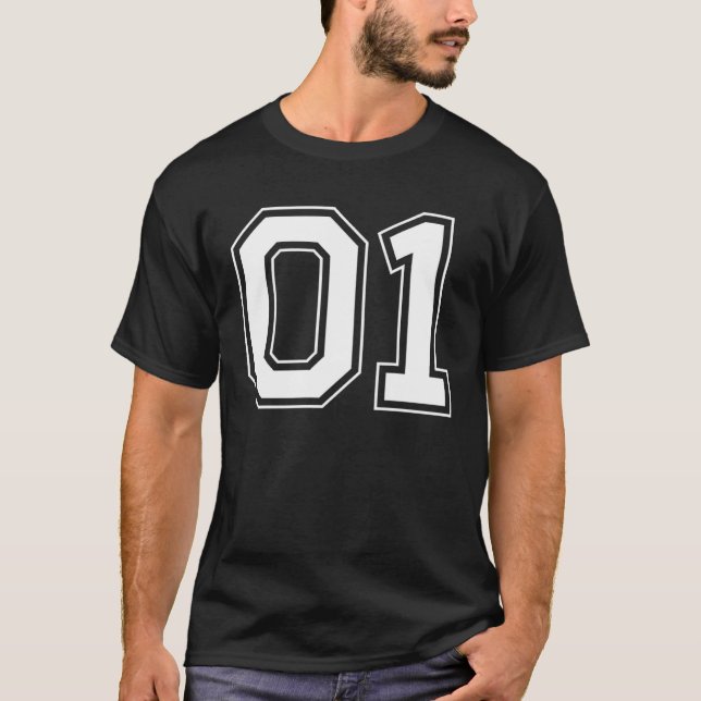 Nummer 01 t shirt (Framsida)