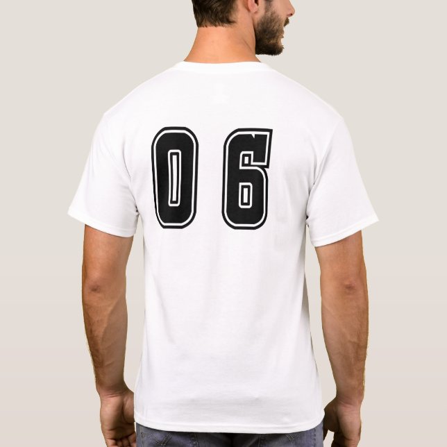 nummer 06 nummer sex t shirt (Baksida)