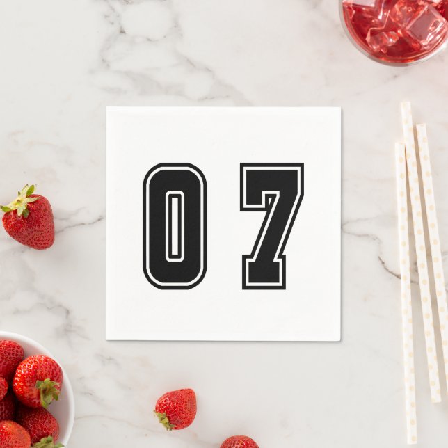 Nummer 07 pappersservett (Insitu)