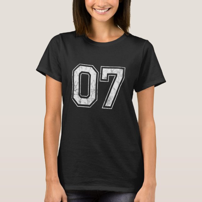 Nummer 07 t shirt (Framsida)