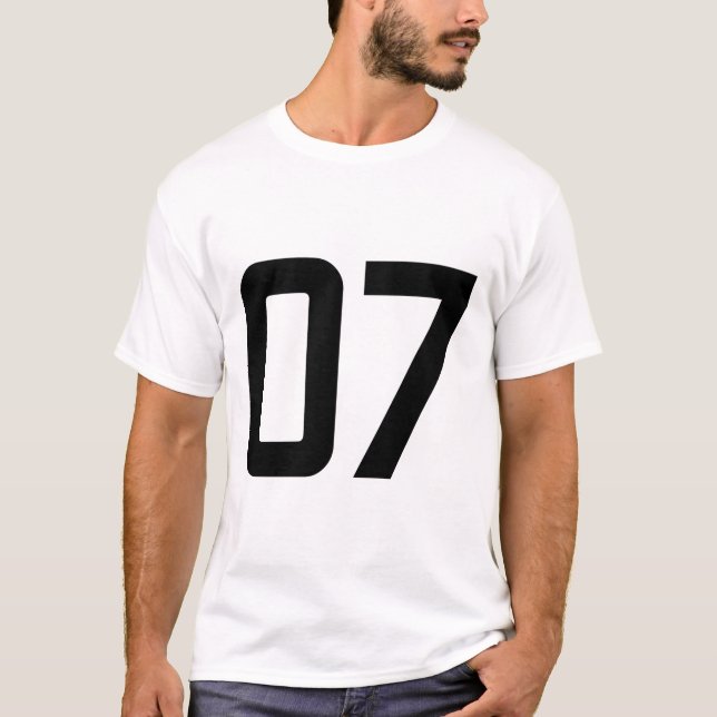 NUMMER 07 T SHIRT (Framsida)