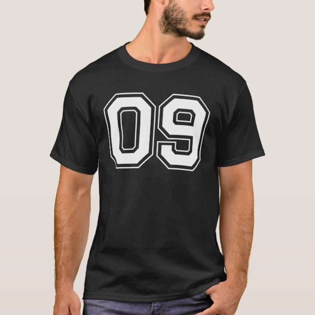 Nummer 09 t shirt (Framsida)