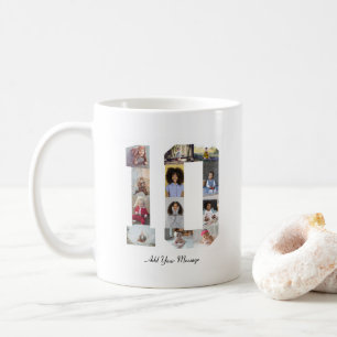 Nummer 10 Fotokollage Kaffemugg
