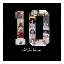 Nummer 10 Fotokollage