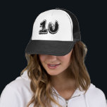 Nummer 10 Klassisk Truckerkeps<br><div class="desc">Klassisk 10:e födelsedag eller Party Truckerkeps</div>