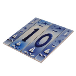 Nummer 10, Seaside Delft. Kakelplatta