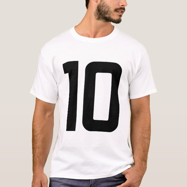 NUMMER 10 T SHIRT (Framsida)