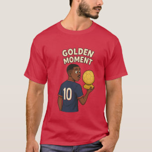 Nummer 10-tribut Tecknad Football Hero T-Shirt