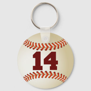 Nummer 14 Baseball Nyckelring
