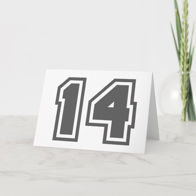 Nummer 14 kort (Framsida)