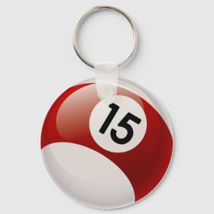 NUMMER 15 MILJARDER BOLL NYCKELRING