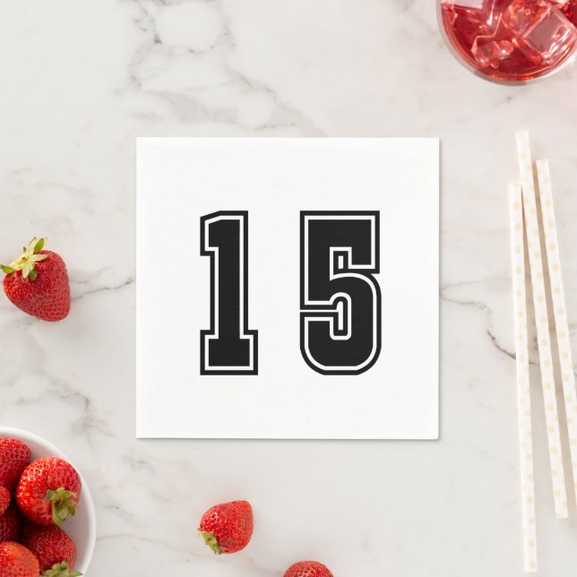 Nummer 15 pappersservett (Insitu)