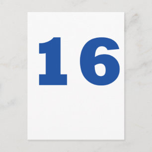 Nummer 16 vykort