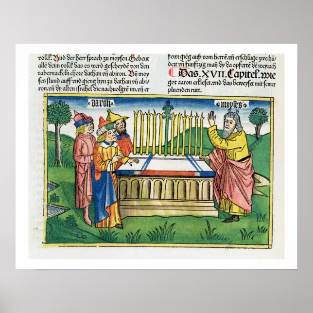 Nummer 17 1-11 Arons personal blomstrar på altaret Poster (Framsidan)