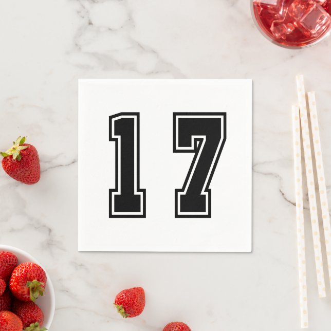 Nummer 17 pappersservett (Insitu)