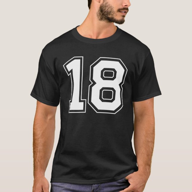 Nummer 18 t shirt (Framsida)
