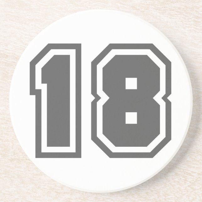 Nummer 18 underlägg sandsten (Framsidan)
