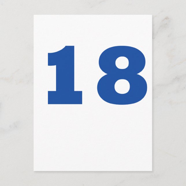 Nummer 18! vykort (Framsida)