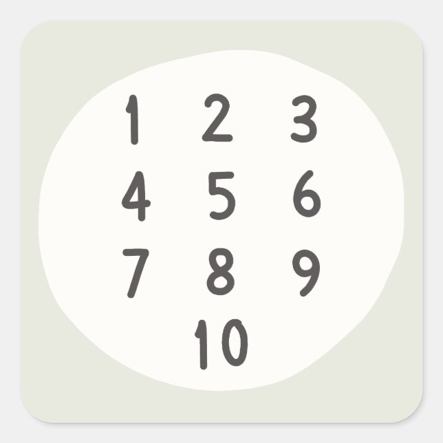 nummer 1-10, inventeringsmärken och etiketter (Framsida)