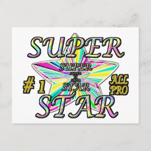Nummer 1 All Pro Super Stjärna Vykort