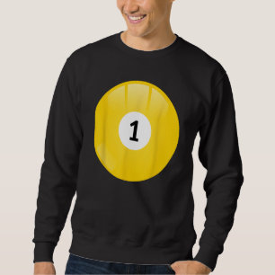Nummer 1 Bassäng Boll Lång Ärmad Tröja