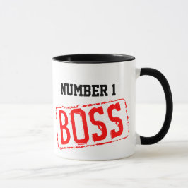 Nummer 1 Chef-kaffe Mugg | Motivering