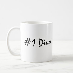 Nummer 1 Diva Kaffemugg