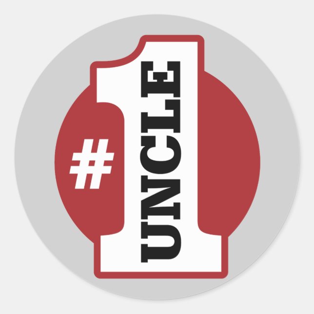 Nummer 1 Farbror Runt Klistermärke (Framsida)